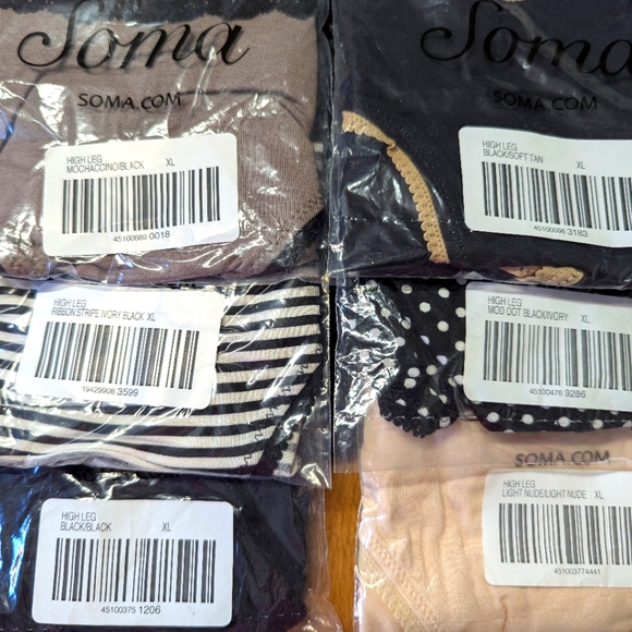 NWT Soma Women's Lace Trim High Waist Brief Panties - Picture 4 of 4